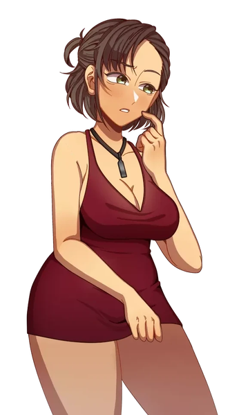 File:Nurse RevealingDress Thinking.webp
