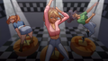 Cheerleaders' Pole Dance